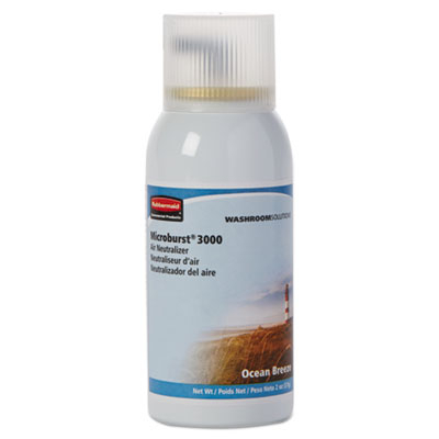 Rubbermaid Commercial Products 4012581 2 Oz Ocean Breeze Microburst 3000 Air Freshener Aerosol Refill