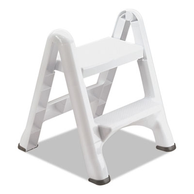 Rubbermaid Commercial Products 4209ct 19.5 X 20.6 X 22.7 In. Ez Two-step Folding Stool, White