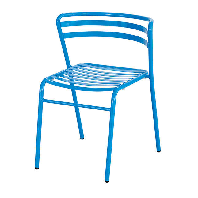 Cogo Steel Outdoor & Indoor Stack Chair, Blue
