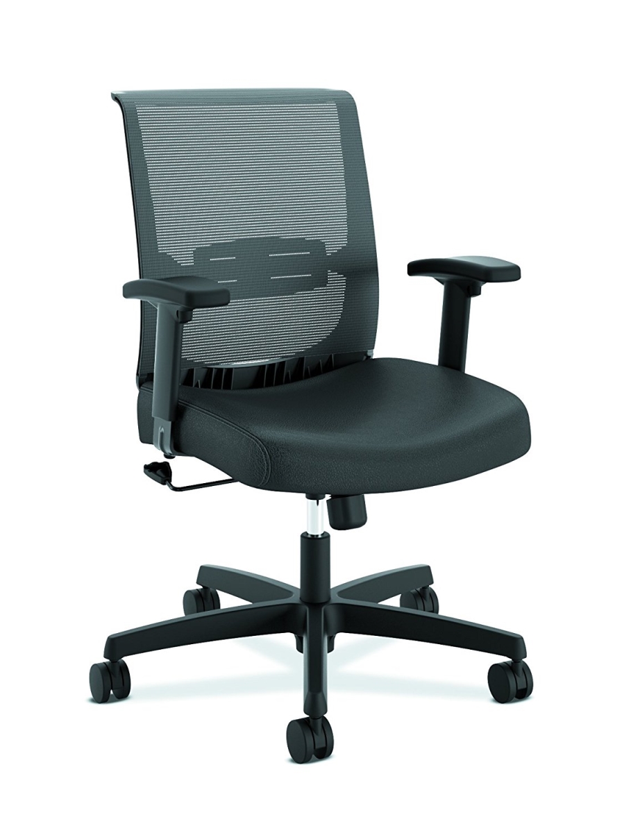 CMS1AUR10 Convergence Swivel-Tilt Adjustable Task Chair, Black