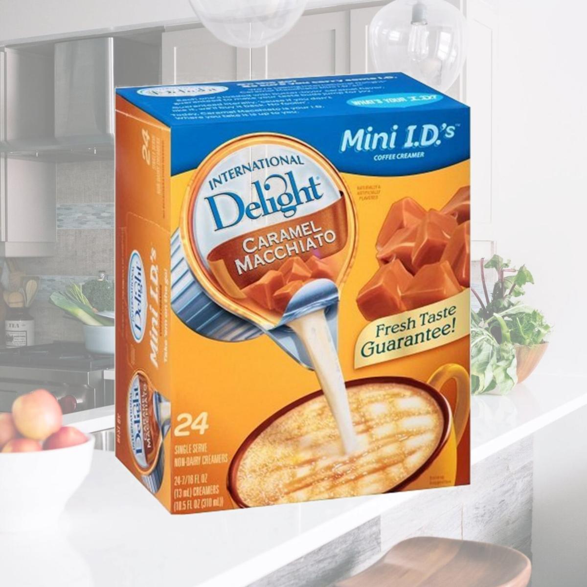 Picture of Dean Foods ITD101766 International Delight Coffee House Inspirations Caramel Macchiato Non-Dairy Creamer