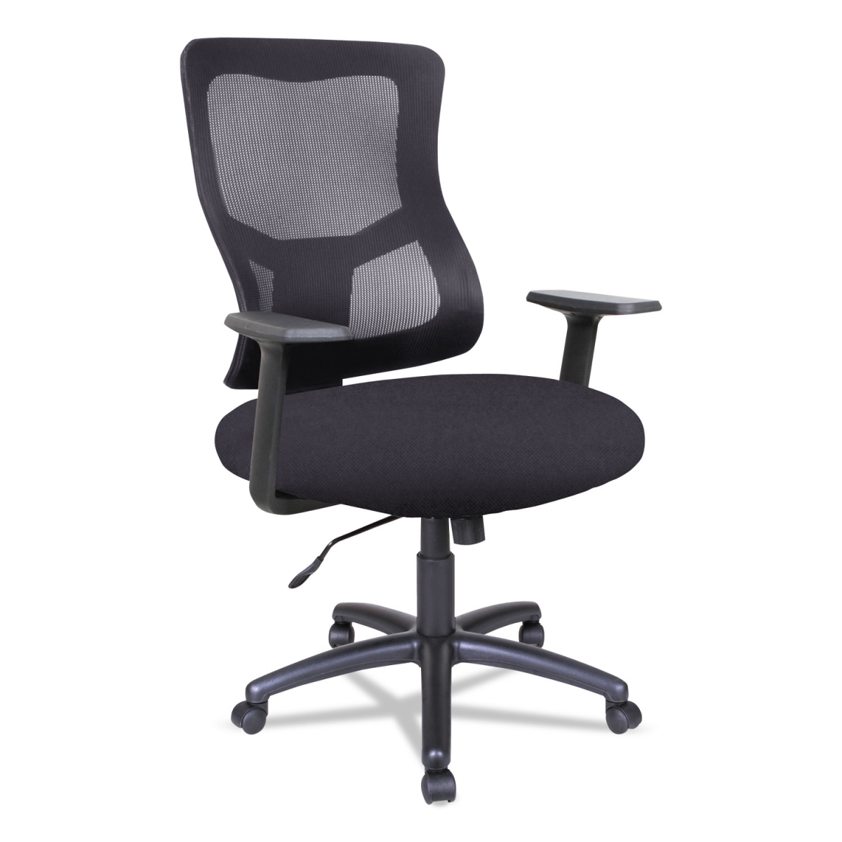 Alera Aleelt4214b Swivel & Tilt Mid-back Mesh Chair With Flip Arms, Black