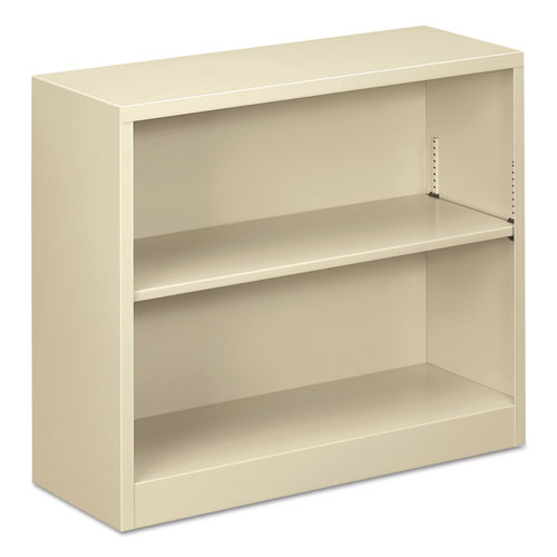 Alera Alebcm22935py 2 Shelf Metal Bookcase, Putty
