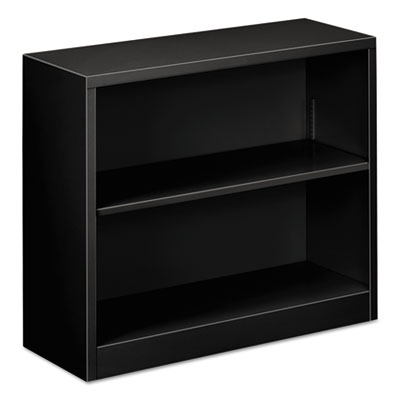 Alera Alebcm22935bl 2 Shelf Metal Bookcase, Black