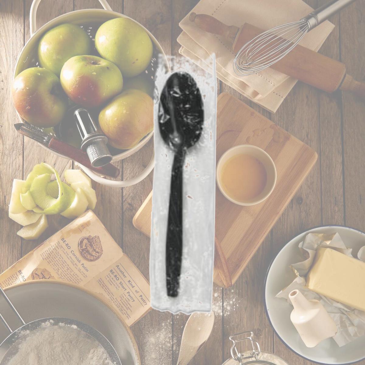 Picture of Boardwalk BWKTSHWPPBIW Heavyweight Wrapped Polypropylene Cutlery Teaspoon, Black
