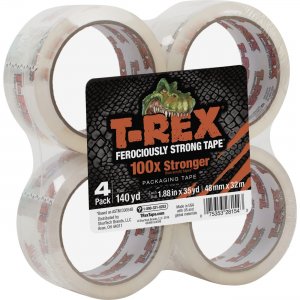 T-rex Duc285045 Packaging Tape With Dispenser, 35 Yard, 4, Clear
