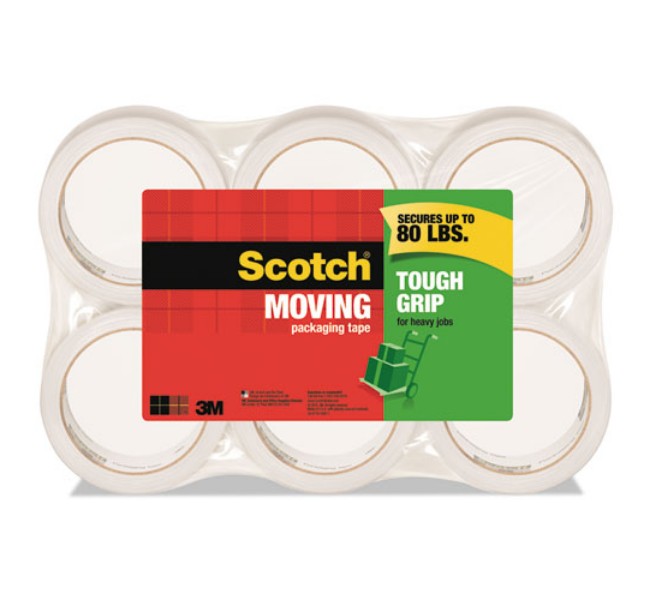 . 35006esf Scotch Tough Grip Moving Packaging Tape, 1.88 In. X 38.2 Yds