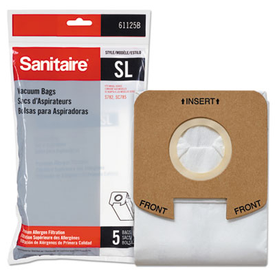 Sanitaire 61125b10 Disposable Bags For Sanitaire Multi-pro 2 Motor Lightweight Upright Vacuum - 5 Per Pack