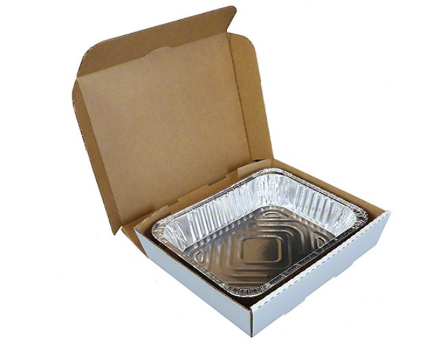 Ccbhp13113 Royal Corrugated Catering Box - Half Pan, White