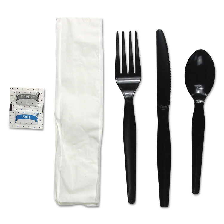 Fktnshwpsbla 6 Piece Cutlery Kit, Black