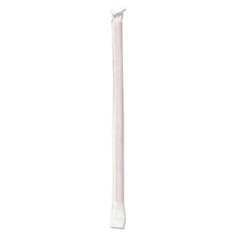 Gstw775r Wrapped Giant Straws, White