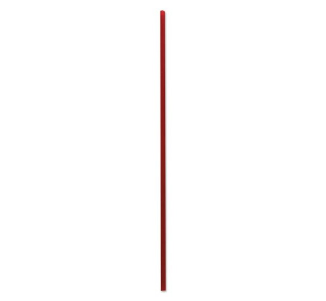 Stru6r Unwrapped Single-tube Stir-straws - Red, 6 In.