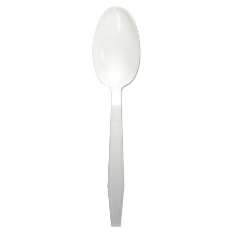 Teahwppwh Heavyweight Polypropylene Cutlery Teaspoon - White