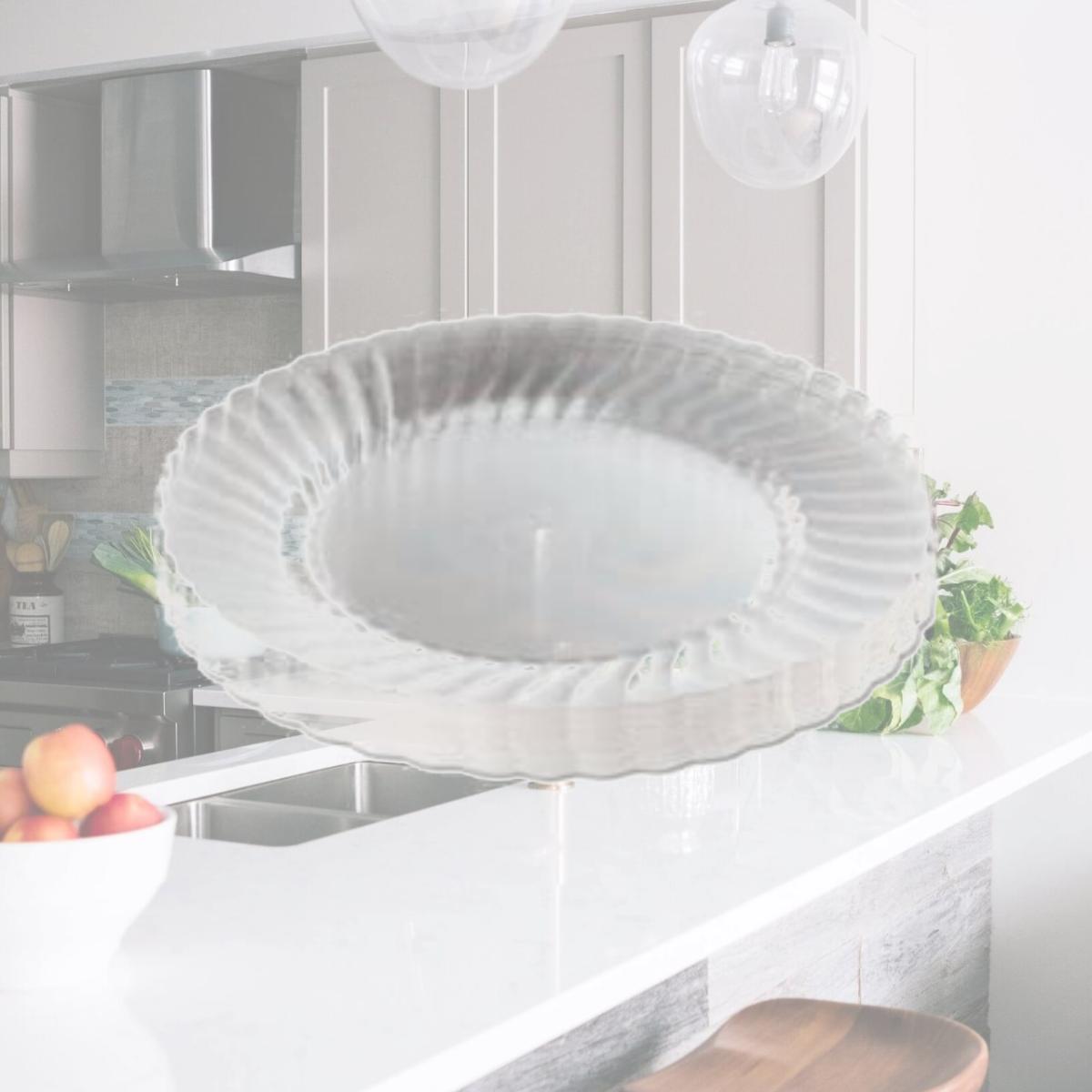 Picture of WNA WNARSCW91512PK 9 in. Plastic Round Plates, Clear