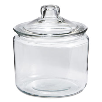 69832t 3 Qt Heritage Hill Glass Jar With Glass Lid, Clear
