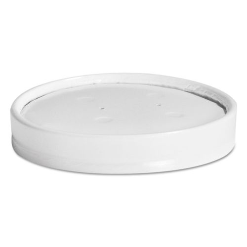 71870 8 To 16 Oz Vented Paper Lids - White, 25 Lids Per Sleeve - Pack Of 40 Sleeves