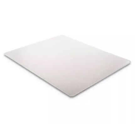 Cm11242com 45 X 53 In. Economat Occasional Use Chair Mat For Low Pile Carpet, Rectangular - Clear