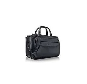 Cls3464 16 In. Harrison Triple Compartment Briefcase - Black
