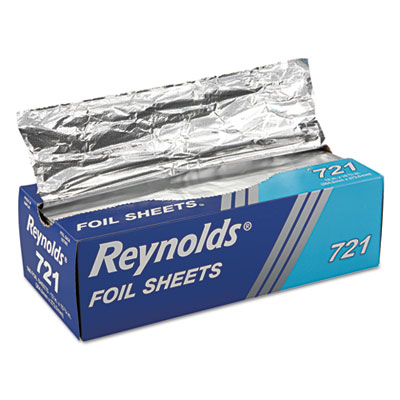 721bx 12 X 10.75 In. Pop-up Aluminum Foil Sheets, Silver - 500 Per Box