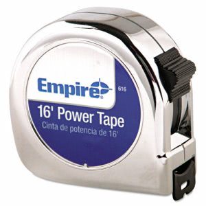 616 16 Ft. X 0.75 In. Chrome Case Power Tape Measure With Slide Lock