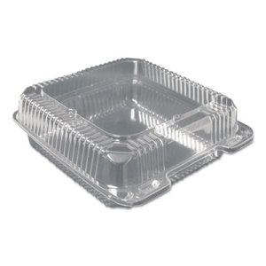 Pxt900 9 X 9 In. Plastic Clear Hinged Containers