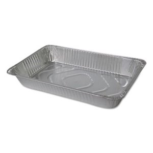 605050 Aluminum Full Size Deep Steam Table Pans, Silver