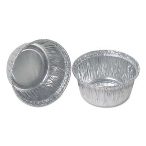 140030 4 Oz Aluminum Foil Round Utility Cake Cup, Silver