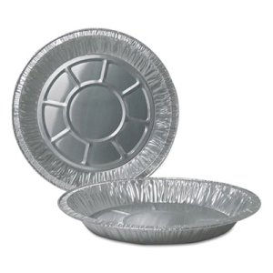260040 9.63 In. Aluminum Foil Pie Pans, Silver