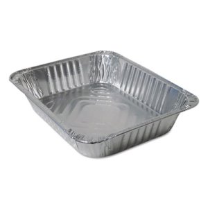 4200100 40 G Aluminum Full Size Deep Steam Table Pans, Silver