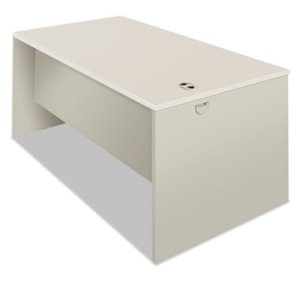 38932b9q 38000 Series Desk Shell, Silver Mesh & Light Gray