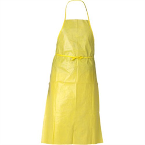 97790 A70 Chemical Spray Protection Apron, Yellow - Pack Of 100