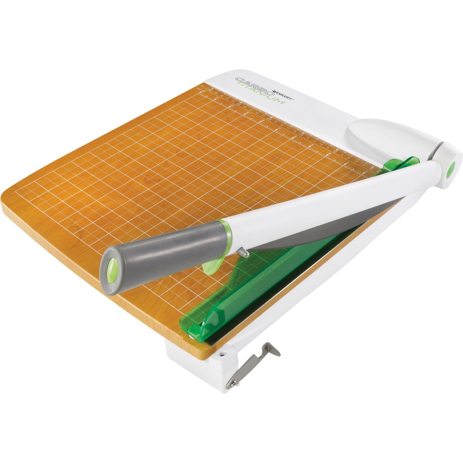 16874 15 X 25 In. Carbo Titanium Guillotine Trimmer, Green & White - 30 Sheets