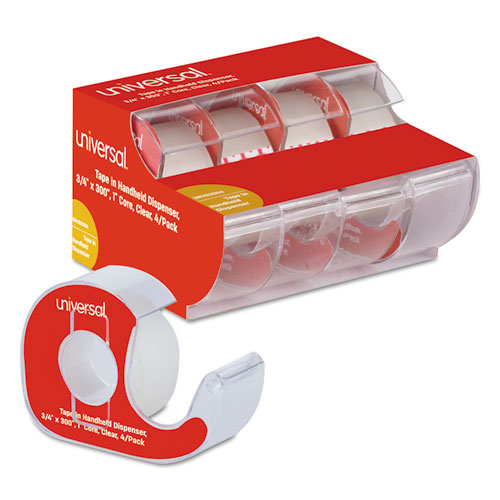 83504 0.75 In. X 300 Ft. Invisible Tape With Handheld Dispenser, Clear - Pack Of 4