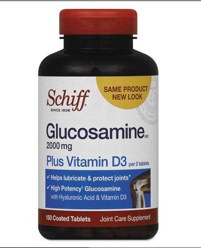 97005ea 2000 Mg Glucosamine Plus Vitamin D3 Coated Tablet, 150 Count