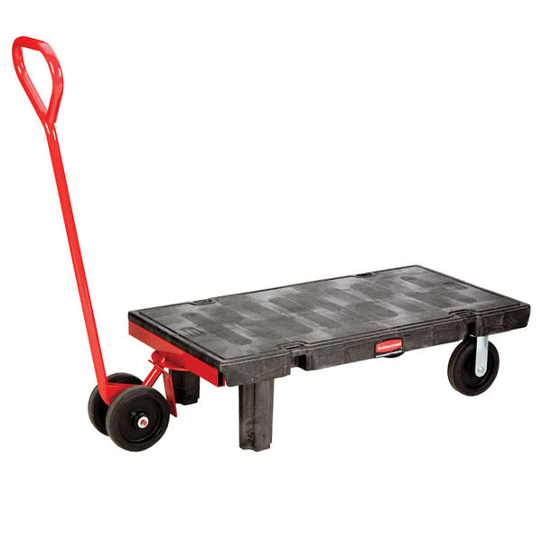 Rubbermaid Commercial Products 4495bla Semi-live Skid Cart, Black