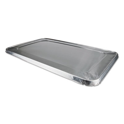 8900crl Disposable Foil Lids With Half Rolled Safety Edge, Silver