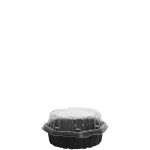 Solo. Cup 806016pp94 6 In. Hinged Carryout, Black & Clear