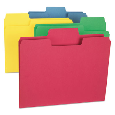 11956 Super Tab Assorted Color File Folders - Pack Of 24