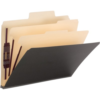 14011 2-divider Gray Top Tab Classification Folders