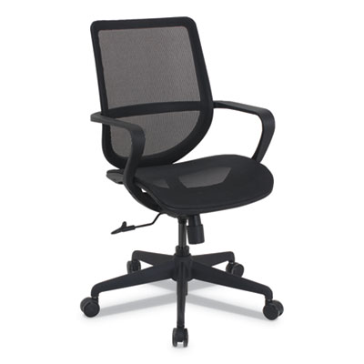 Alera Ka14218 Macklin Series Mid-back All-mesh Office Chair, Black
