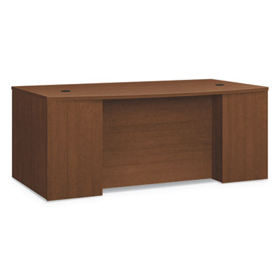 Lm7242bff 72 In. Foundation Breakfront Bow Front Desk Shell, Shaker Cherry