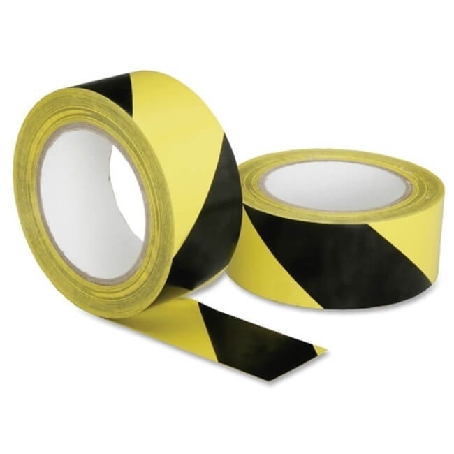 6174251 2 In. X 108 Ft. Roll Marking Tape, Yellow & Black
