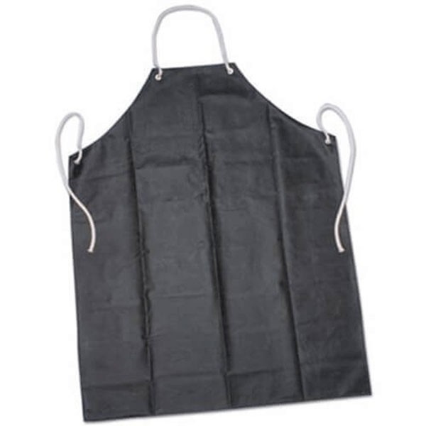 6345023 35 X 45 In. Laboratory Apron One Size Fits Most Rubber, Black