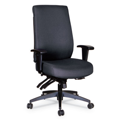 Alera Hpm4101 Wrigley Series High Performance High-back Multifunction Task Chair, Black