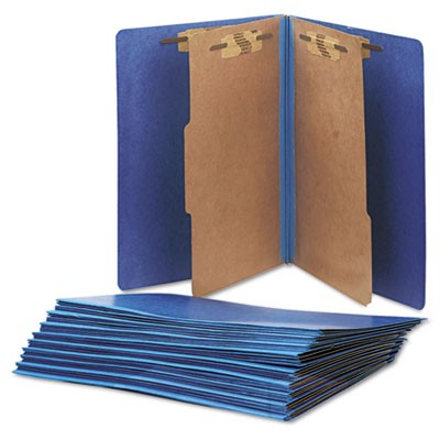 5567914 Top Tab Classification Folder With 6-section - Blue