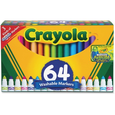 Crayola 588180 Assorted Color Washable Marker