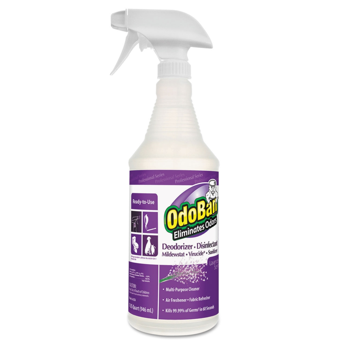 910162qc12 32 Oz Rtu R Eliminator Lavender Scent Spray Bottle