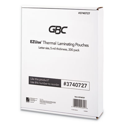 3740727 5 Ml Ezuse Thermal Laminating Pouches - Pack Of 200
