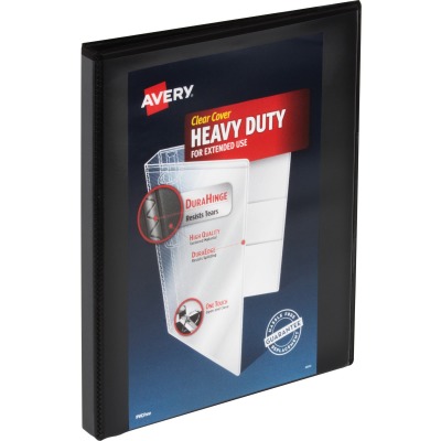 79766 0.5 In. Heavy-duty View Binder With Durahinge & Locking One Touch Slant Rings, Black