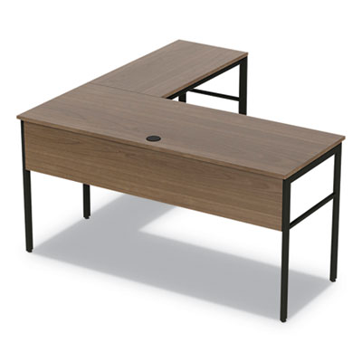 Ur602nw 60 In. Urban Series L-shaped Desk, Natural Walnut